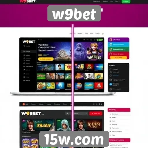 Evolução da interface do site w9bet ao longo do tempo